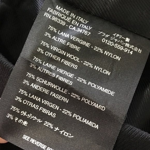 W.Prada Wool Pencil Black Skirt 40/4 - Picture 7 of 8